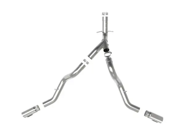 aFe Large Bore-HD 4in 409SS DPF-Back Exhaust System w/Polished Tips 20 GM Diesel Trucks V8-6.6L thumbnail 6