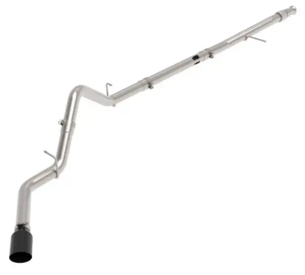aFe Large Bore-HD 3in 409SS DPF-Back 20-21 GM Trucks L6-3.0L (td) LM2 - Black Tip image 8