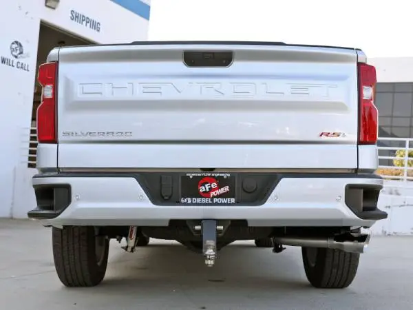 aFe Large Bore-HD 3in 409SS DPF-Back 20-21 GM Trucks L6-3.0L (td) LM2 - Polished Tip image 5
