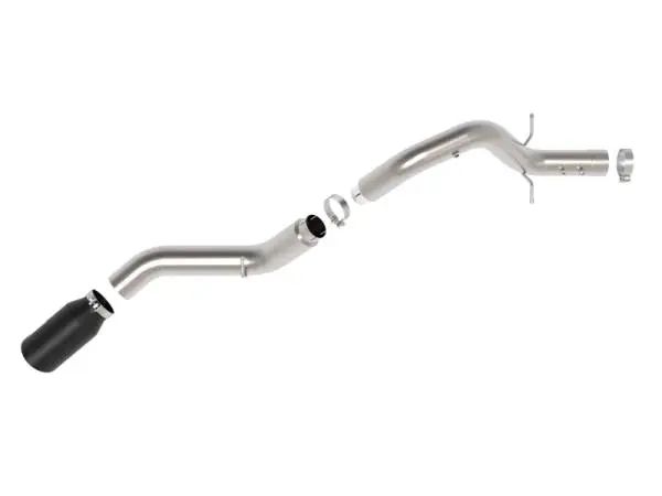 aFe Large Bore-HD 5in 409SS DPF-Back Exhaust System w/Blk Tip 24-25 GM Diesel Trucks V8-6.6L(td) L5P image 4