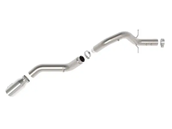 aFe Large Bore-HD 5in 409SS DPF-Back Exhaust System w/Pol Tip 24-25 GM Diesel Trucks V8-6.6L(td) L5P image 4