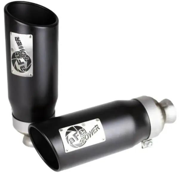 aFe MACH Force-XP 4-1/2in Steel OE Replacement Exhaust Tips - 2021+ Dodge Ram (5.7L V8) - Black thumbnail 4