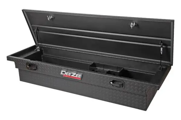 Deezee Universal Tool Box - Red Crossover - Single Lid Black BT Pull Handle (Low/Txt Blk) thumbnail 5
