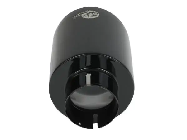 aFe Takeda 409 SS Clamp-On Exhaust Tip 2.5in. Inlet / 4.5in. Outlet / 7in. L - Black thumbnail 3
