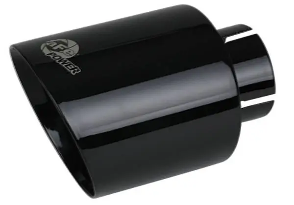 aFe Takeda 409 SS Clamp-On Exhaust Tip 2.5in. Inlet / 4.5in. Outlet / 7in. L - Black thumbnail 6
