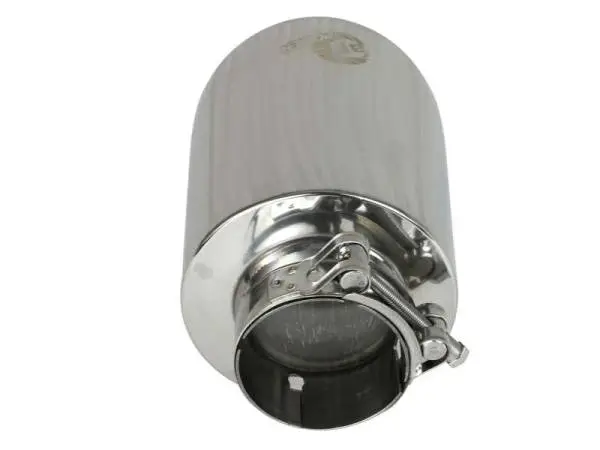 aFe MACH Force-Xp 2-1/2in 304 SS Clamp-On Exhaust Tip 2.5in In / 4.5in Out / 7in.L - Polished thumbnail 3