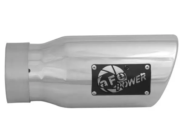 aFe MACH Force-Xp 3in Inlet x 4in Outlet x 9in Length 304 Stainless Steel Exhaust Tip Polished thumbnail 3