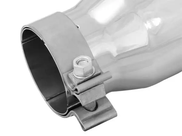 aFe MACH Force-Xp 3in Inlet x 4in Outlet x 9in Length 304 Stainless Steel Exhaust Tip Polished thumbnail 5