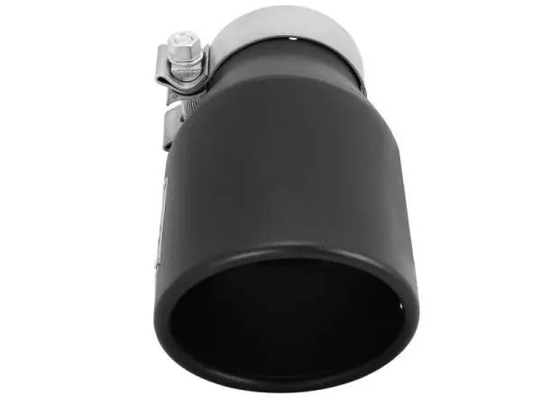 aFe Power Gas Exhaust Tip Black- 3 in In x 4.5 out X 9 in Long Bolt On (Black) thumbnail 4