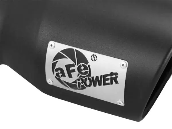 aFe Power Gas Exhaust Tip Black- 3 in In x 4.5 out X 9 in Long Bolt On (Black) thumbnail 6