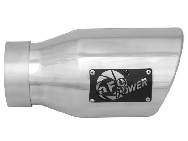aFe MACH Force-Xp 3in Inlet x 4-1/2in Outlet x 9in Length 304 Stainless Steel Exhaust Tip thumbnail 3