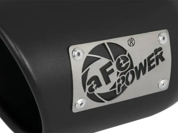 aFe MACH Force-Xp 409 SS Exhaust Tip Black (Left Side) 3in In x 4-1/2in Out x 9in L Clamp-On thumbnail 5