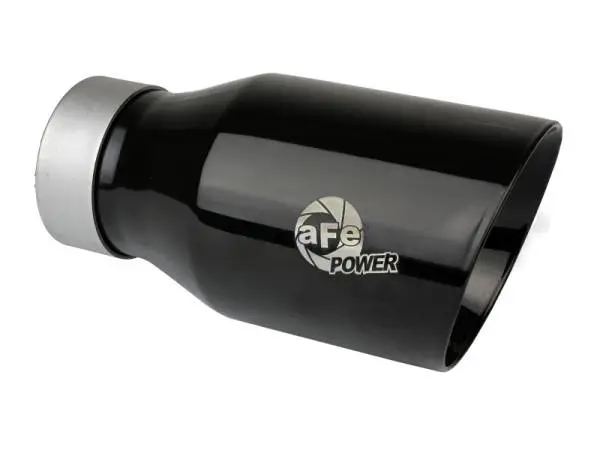 aFe MACH Force-Xp Universal Exhaust Tip 3 IN Inlet x 4-1/2 IN Outlet x 9 IN L- Black Tip