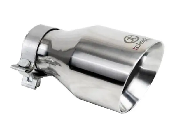 aFe Takeda Universal Exhaust Tip 3 IN Inlet x 5 IN Outlet x 9 IN L- Polished