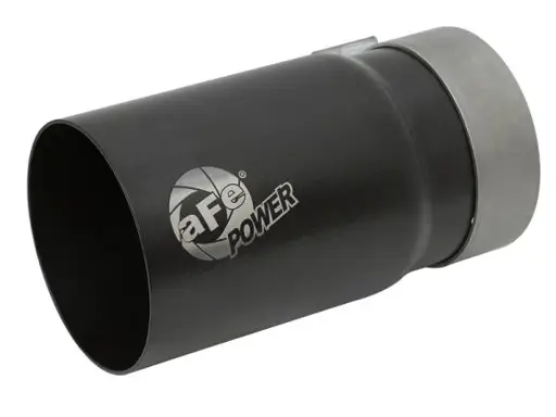 aFe MACH Force-Xp Universal Exhaust Tip 3-1/2 IN Inlet x 4 IN Outlet x 7 IN L Black Right Side Exit
