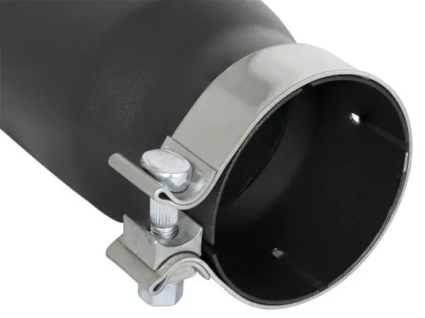 aFe MACH Force-Xp 409 Stainless Steel Exhaust Tip 3.5 In x 4.5in Out x 12in L Clamp-On thumbnail 4