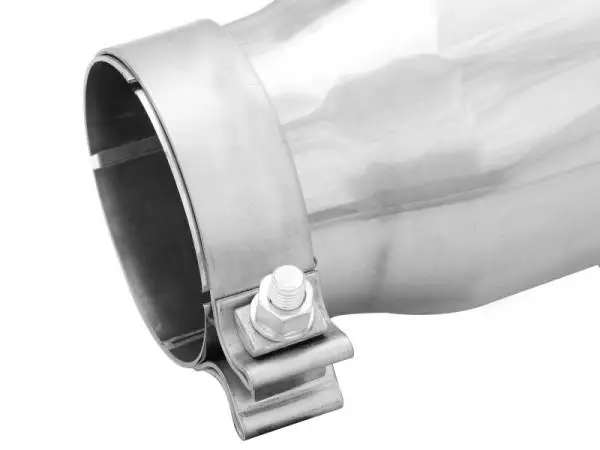 aFe MACHForce-XP 304 Stainless Steel Polished Exhaust Tip 3.5in x 4.5in Out x 12in L Clamp-On thumbnail 5