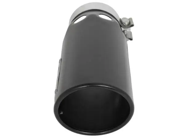 aFe Power Intercooled Tip Stainless Steel - Black 4in In x 5in Out x 12in L Bolt-On thumbnail 3