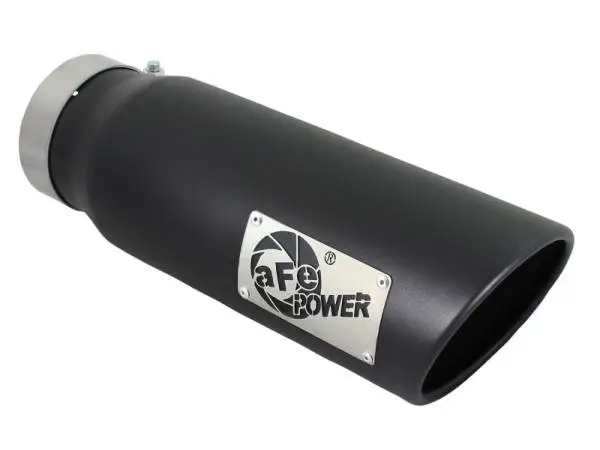 aFe Diesel Exhaust Tip Bolt On Black 4in Inlet x 5in Outlet x 15in