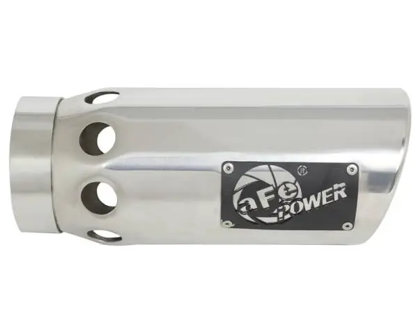 aFe Power Intercooled Tip Stainless Steel - Polished 4in In x 5in Out x 12in L Bolt-On thumbnail 4