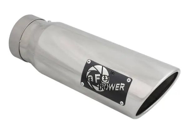 aFe Diesel Exhaust Tip Bolt On Polished 4in Inlet x 5in Outlet x 15in
