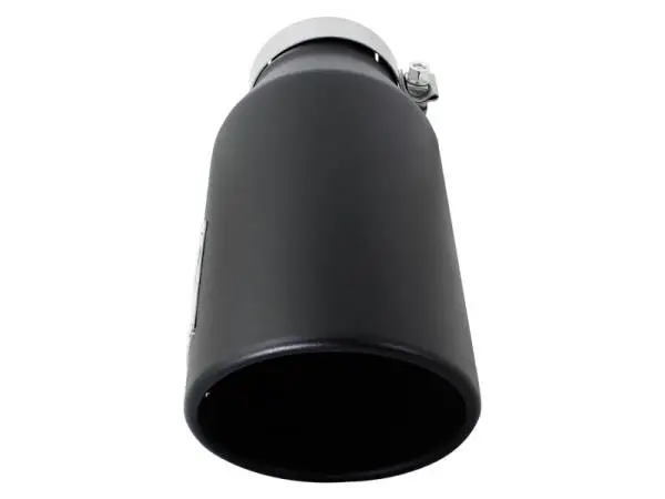 aFe Power MACH Force-Xp 4in In x 6in Out x 15in L Driver Side Clamp-On 4in 409 SS Exhaust Tip-Black thumbnail 4