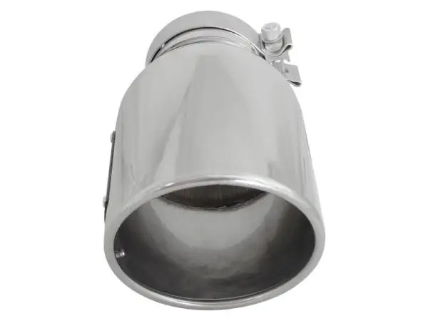 aFe MACH Force-XP 304 SS Right Side Single Wall Polished Exhaust Tip 4in Inlet x 6in Outlet x 12in L thumbnail 4
