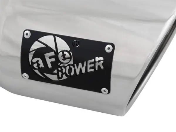 aFe MACH Force-XP 304 SS Right Side Single Wall Polished Exhaust Tip 4in Inlet x 6in Outlet x 12in L thumbnail 6