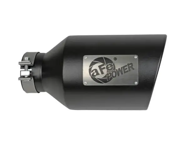 aFe Power MACH Force-Xp 409 Stainless Steel Clamp-on Exhaust Tip Black thumbnail 2