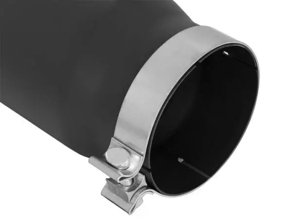 aFe Power MACH Force-Xp 5in In x 6in Out x 15in L Bolt-On 409 SS Exhaust Tip - Black thumbnail 4