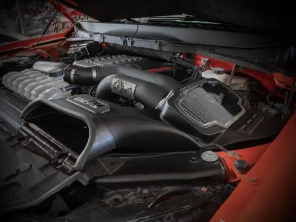 aFe 21-22 Ford F-150 Raptor V6-3.5L(tt) Momentum XP Cold Air Intake System Blk w/ Pro Dry S Filter image 3