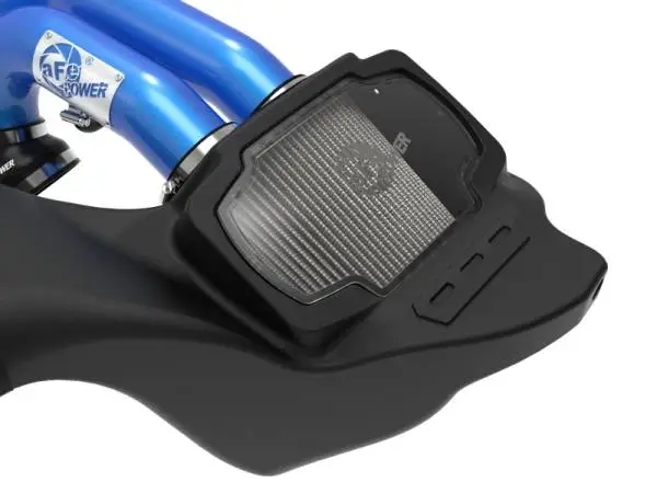 aFe 21-22 Ford F-150 Raptor V6-3.5L(tt) Momentum XP Cold Air Intake System Blue w/ Pro Dry S Filter image 2