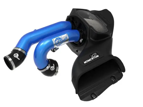 aFe 21-22 Ford F-150 Raptor V6-3.5L(tt) Momentum XP Cold Air Intake System Blue w/ Pro Dry S Filter image 5
