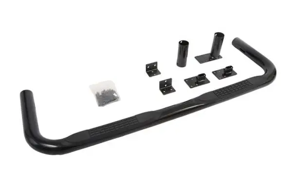 Deezee Universal Tubes - 3In Round Universal - Black Steel ExtCab thumbnail 4