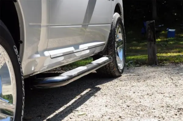 Deezee 88-00 Chevrolet/GMC C/K Pickup Tubes - 3In Round Black Steel RegCab thumbnail 2