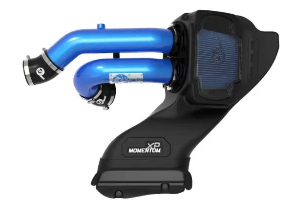 aFe 21-22 Ford F-150 Raptor V6-3.5L(tt) Momentum XP Cold Air Intake System - Blue w/ Pro 5R Filter image 7