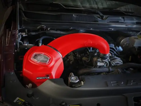 aFe Momentum GT Pro DRY S Intake System Red Edition 19-23 Dodge RAM 1500 V8-5.7L HEMI image 2