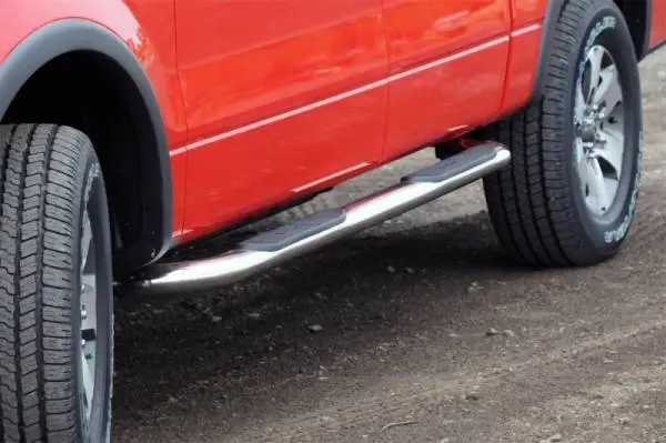 Deezee 15-2022 Ford F150/SuperDuty Tubes - 3In Round Stainless Polished RegCab image 2