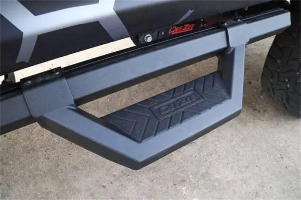 Deezee 99-23 Chevrolet/GMC/Dodge/Ford Full Size Truck Hex Cast -Super Cab Side Steps (Txt Blk) thumbnail 3