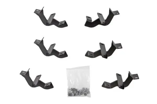 Deezee 15-23 Ford F-150/Super Duty Running Board Hex Side Step Bracket Kit thumbnail 2