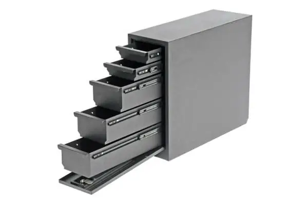 Deezee Universal Tool Box - Wheel Well Box With Drawers (Steel) image 7