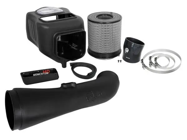 aFe Momentum HD Pro DRY S 2017 GM Diesel Trucks V8-6.6L Cold Air Intake System image 7
