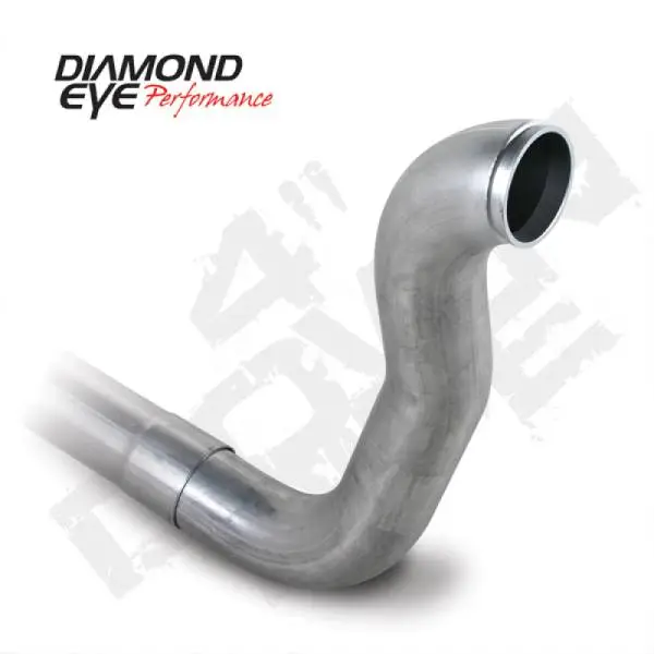 Diamond Eye Downpipe 4in TB Single W/ HX40 FLANGE AL DODGE 5.9L 2500/3500 89-93 2X4 ONLY thumbnail 2