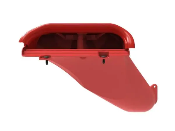 aFe Rapid Induction Dynamic Air Scoop 2021+ Ford F-150V6/V8 - Red thumbnail 5