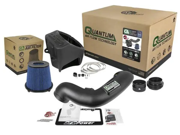 aFe Quantum Pro 5R Cold Air Intake System 17-18 Ford Powerstroke V8-6.7L - Oiled image 7