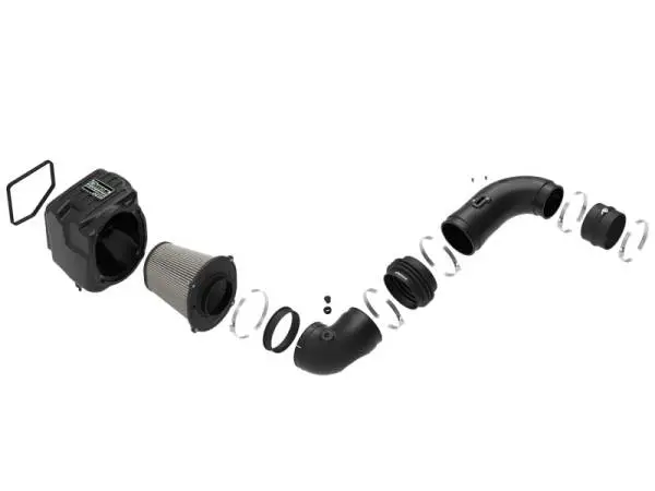 aFe Quantum Pro DRY S Cold Air Intake System 08-10 GM/Chevy Duramax V8-6.6L LMM - Dry image 5