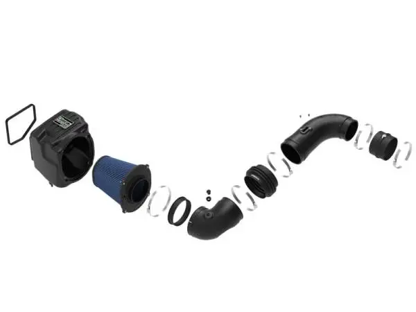 aFe Quantum Pro 5R Cold Air Intake System 08-10 GM/Chevy Duramax V8-6.6L LMM - Oiled image 5