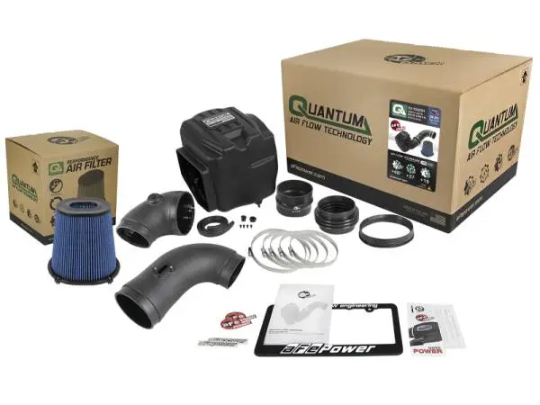 aFe Quantum Pro 5R Cold Air Intake System 08-10 GM/Chevy Duramax V8-6.6L LMM - Oiled image 6