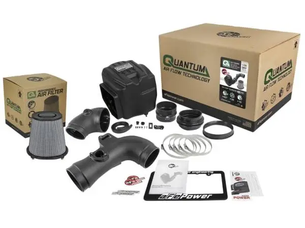 aFe Quantum Pro DRY S Cold Air Intake System 11-16 GM/Chevy Duramax V8-6.6L LML - Dry image 6