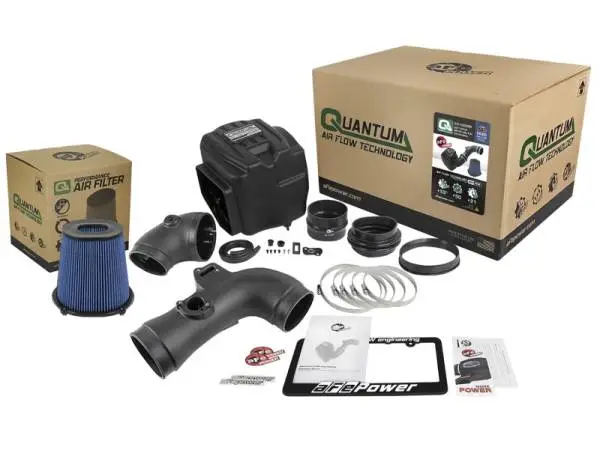 aFe Quantum Pro 5R Cold Air Intake System 11-16 GM/Chevy Duramax V8-6.6L LML - Oiled image 6